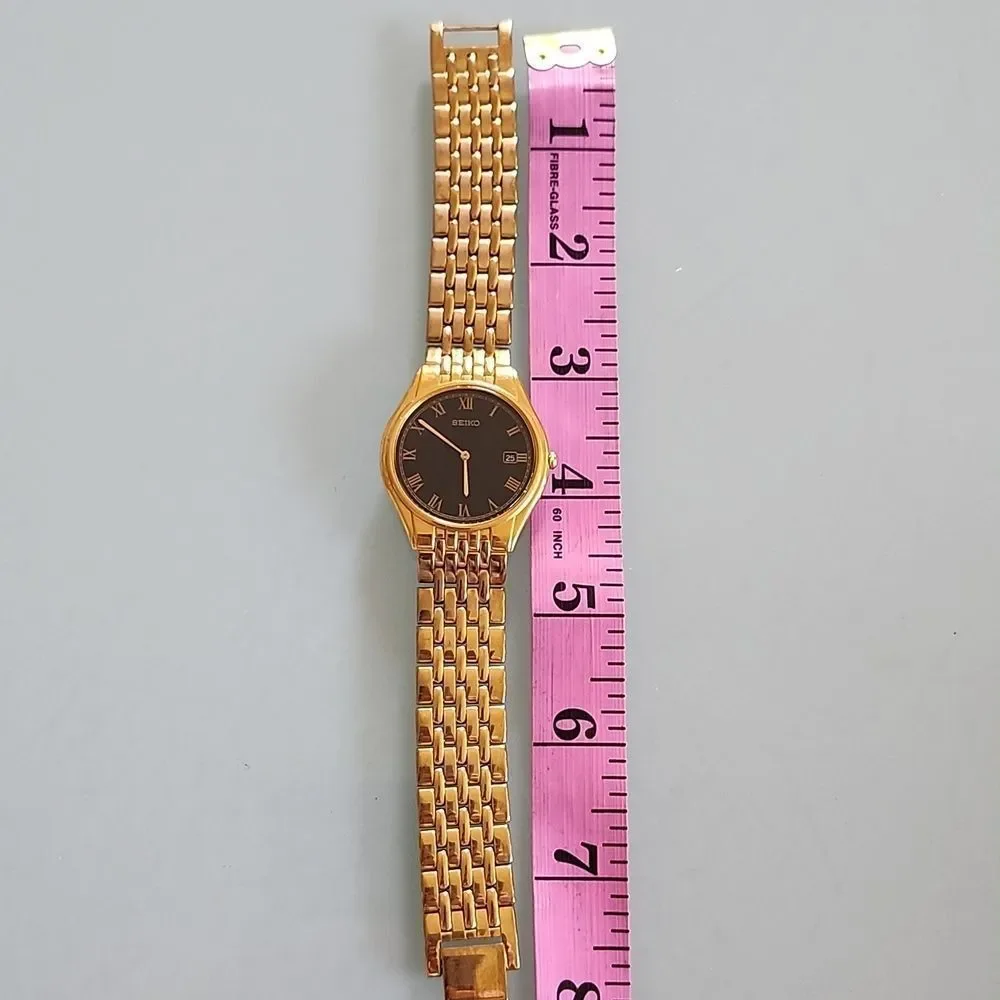 Seiko Gold Roman Numeral  7N39-8000 Watch‎ Quiet Luxury